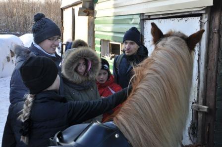 На лошадях покатали усинцев