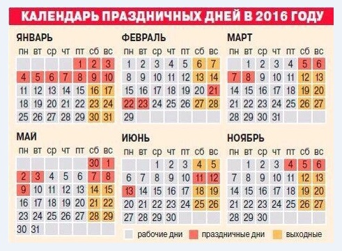 В 2016 году будет 27 праздничных дней