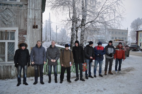 В армию торжественно проводили девятерых корткеросцев 