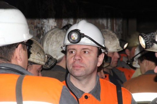 Константин Лазарев спустился в шахту